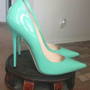 Jimmy Choo Green Anouk Peppermint Pumps